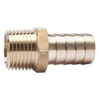 LTWFITTING Lead Free Brass Barbed Fitting Coupler/Connector 1/8 Hose Barb x 1/4 Male NPT Fuel Gas Water Pack of 5 