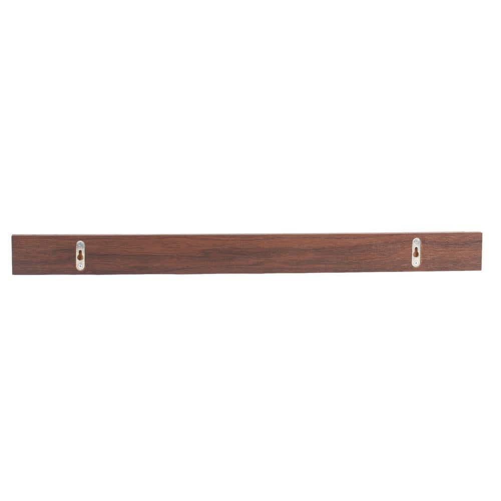 4PK KG Jacobean 4 in. W x 23 in. L x 2 in. H Brown Wood Wall-Mounted Decorative Wall Shelf price history on PriceWatchPro
