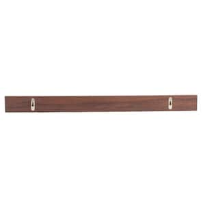 4PK KG Jacobean 4 in. W x 23 in. L x 2 in. H Brown Wood Wall-Mounted Decorative Wall Shelf