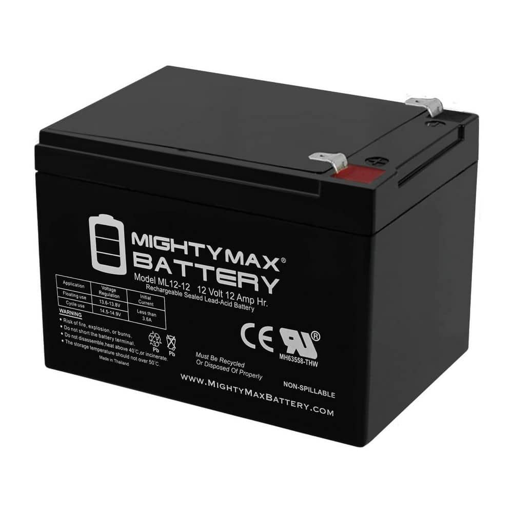 ML12-12-12 VOLT 12 AH SLA BATTERY + 12V 1Amp charger price history on PriceWatchPro