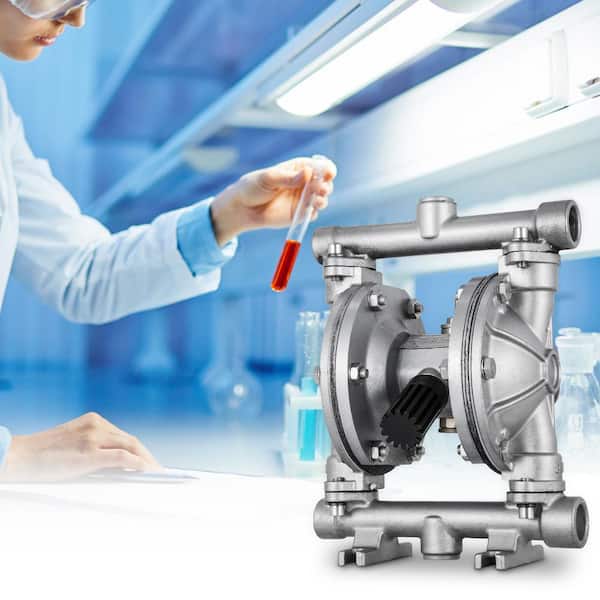 Air-Operated Double Diaphragm Pump 1/2 in. Inlet Outlet 8.8 GPM 120PSI PET Diaphragm Transfer Pump for Petroleum Diesel