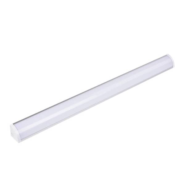 TYCOLIT 35.03 in. 1-Light White Integrated LED Alumnium Flush Mount Office Light