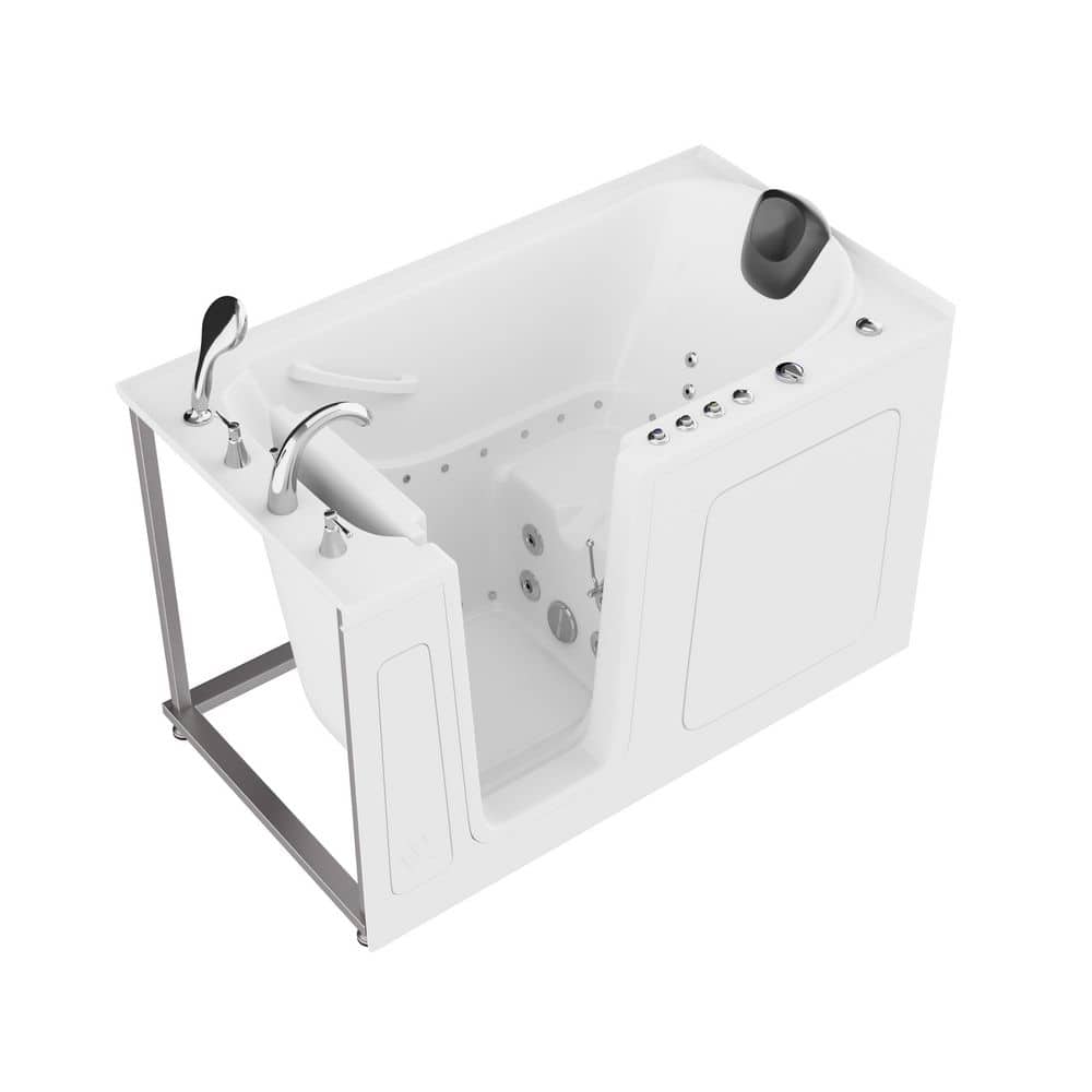 WTHDX Series 32 in. x 60 in. Left Drain Combination Jetted Walk-in Bathtub in White with Powered Fast Drain price history on PriceWatchPro