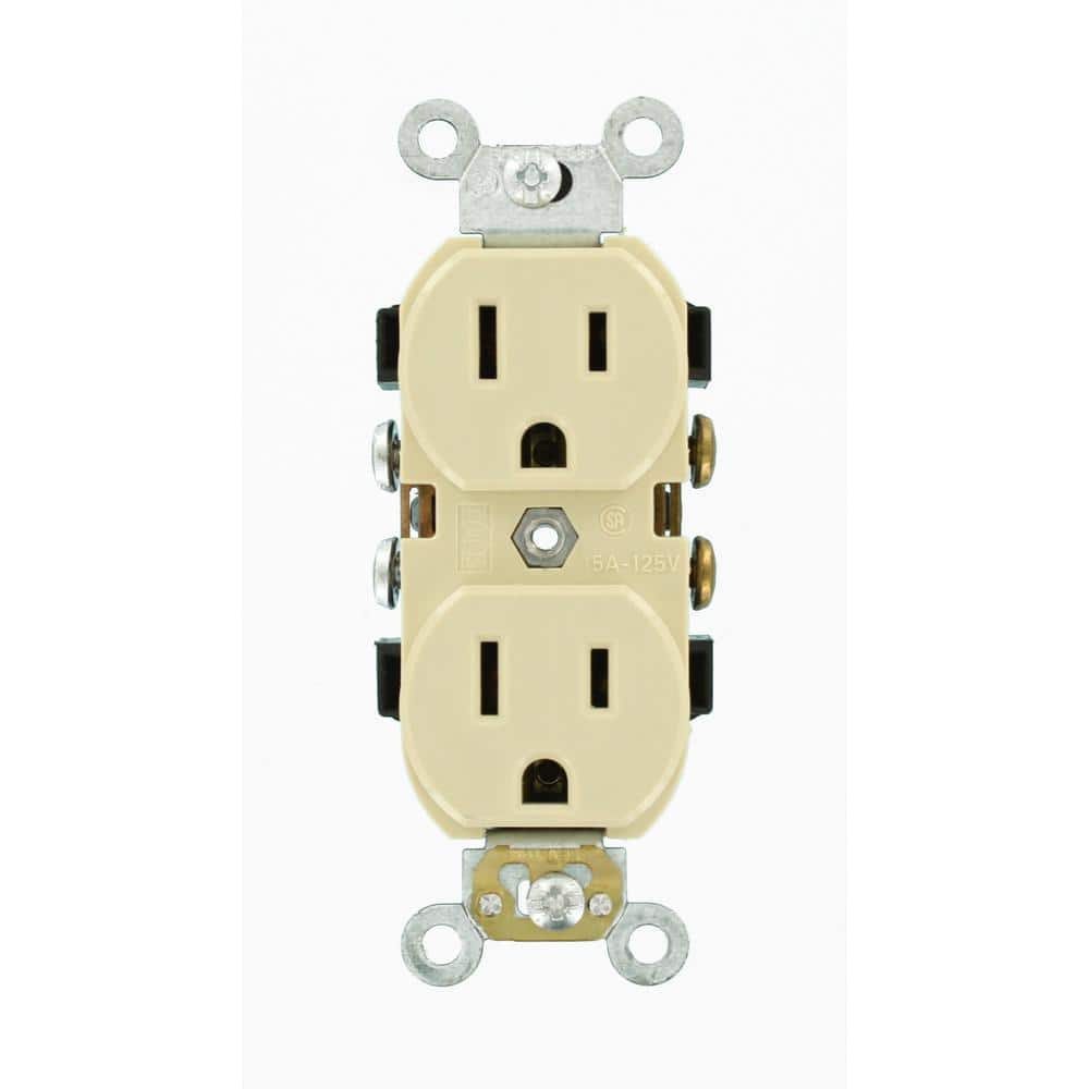 15 Amp 125 V Industrial Grade Duplex Outlet/Receptacle, Ivory (1-Pack) 5242-I price history on PriceWatchPro