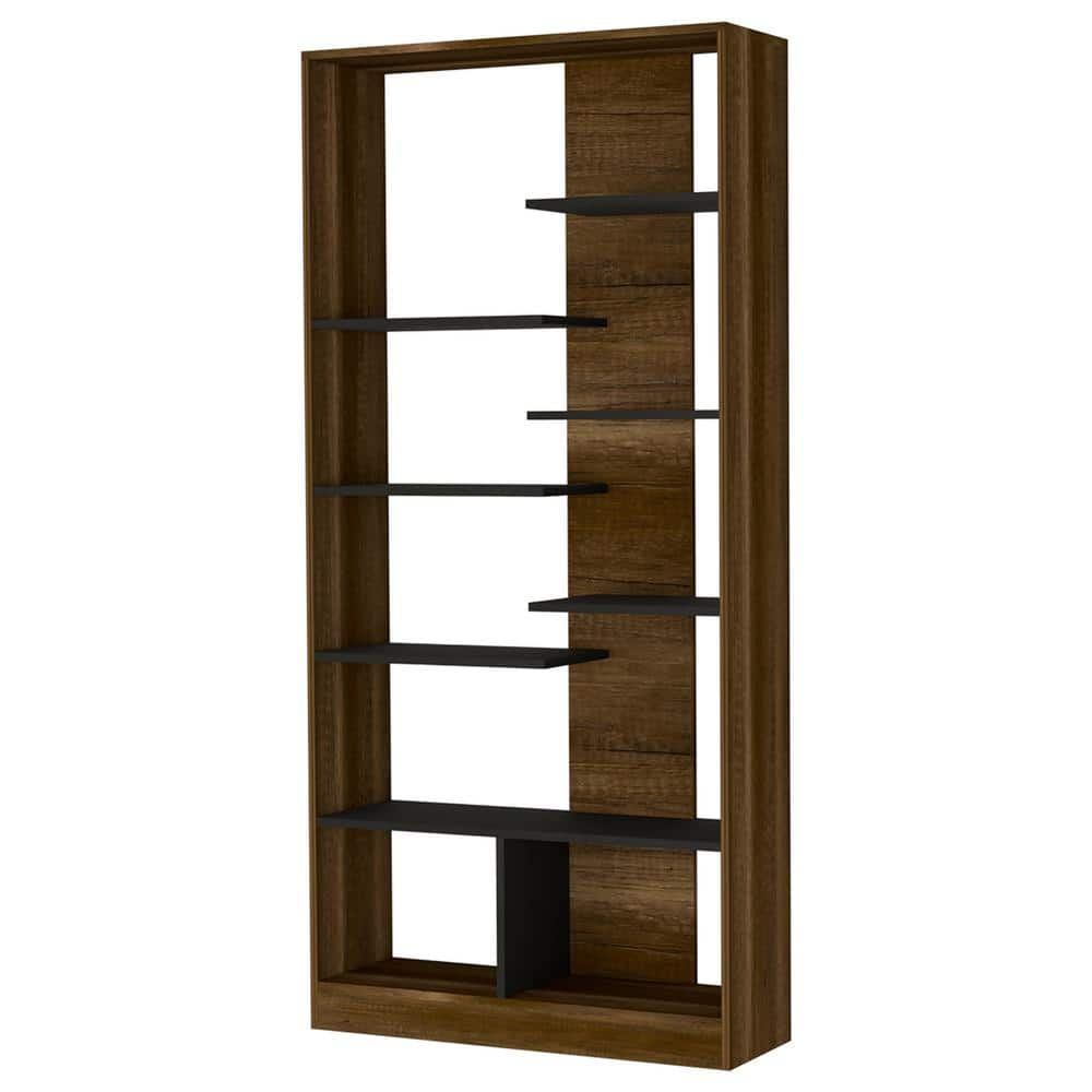 31.5 In. W 67 In. H X 10.2 In. D 7-tier Bookcase Wood Rectangular Shelf 