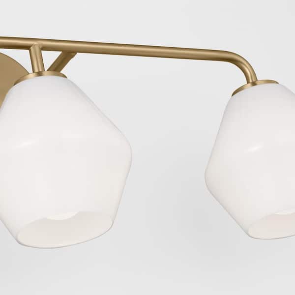Generation Lighting Jett 26 in. 3-Light Satin Brass Bathroom
