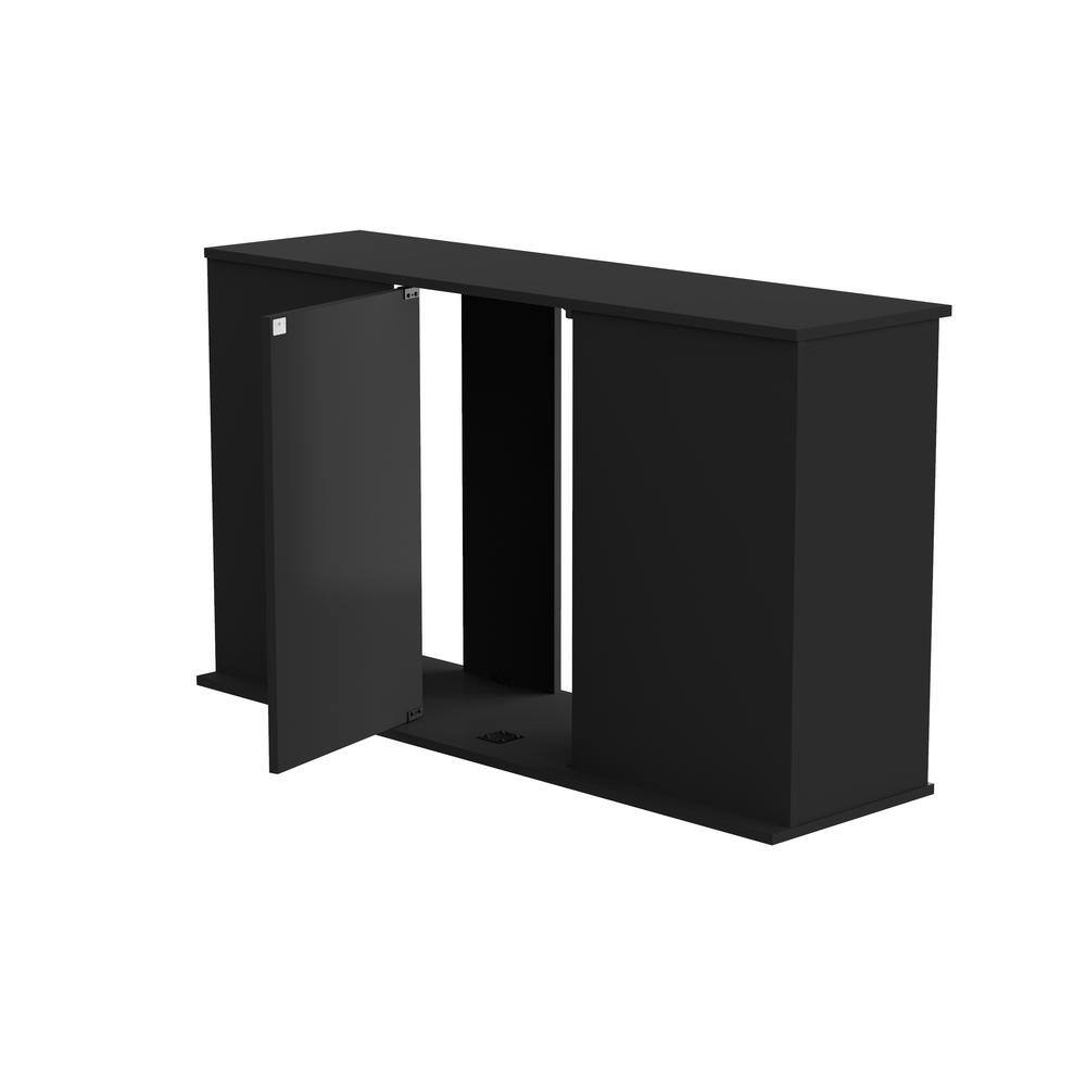 Black Wood 55 Gallon Aquarium Stand Cabinet