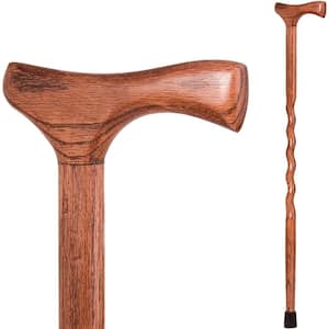 Brazos Walking Sticks 37 in. Twisted Oak or Ash Walking Cane in Tan  502-3000-0248 - The Home Depot