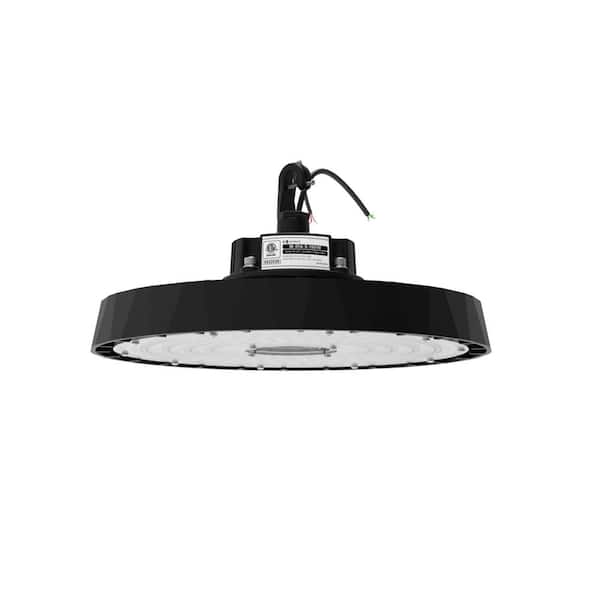 10.2 in. 5000K Daylight 24,000 Lumens 150-Watt Integrated LED Dimmable Wet Rated Black High Bay Light 100-277 Volt