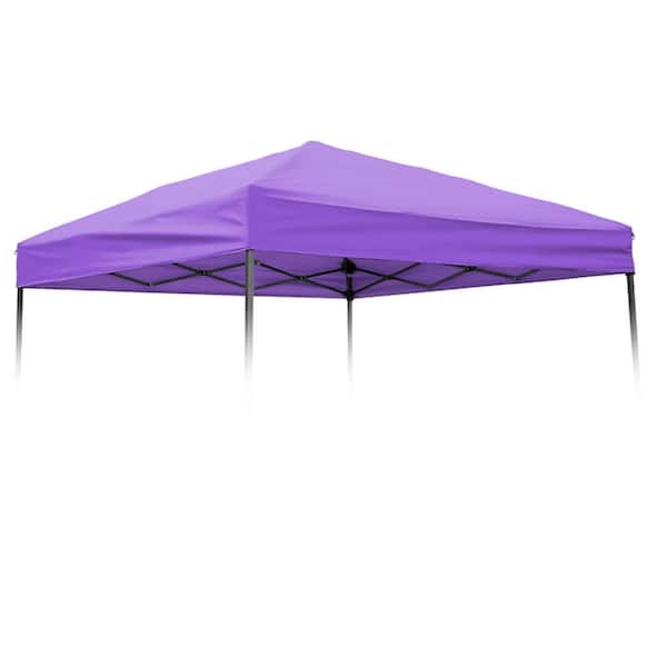 Trademark Innovations 8 ft. x 8 ft. Square Replacement Canopy Gazebo Top for 10 ft. Slant Leg Canopy (Purple)