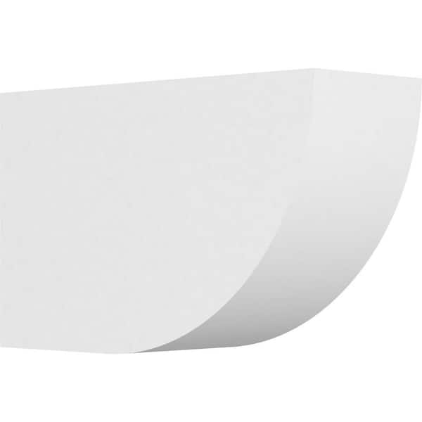 Ekena Millwork 6 in. x 10 in. x 16 in. Standard Durham Architectural Grade PVC Rafter Tail Brace
