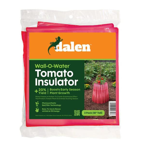 Dalen Season Starter Tomato Guard - 18 in. Red 3-Pack Wall O Water