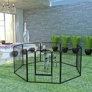 0.00047-Acre Wireless High-Quality 8-Panels Large Indoor Metal Puppy Dog Run Fence/Iron Pet Dog Playpen Dog Pens