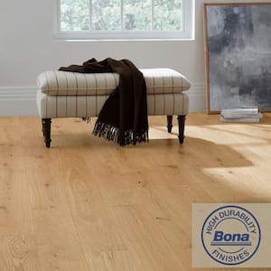 Take Home Sample - European White Oak Sunlight Smooth Engineered Hardwood Flooring - 5 in. x 7 in.