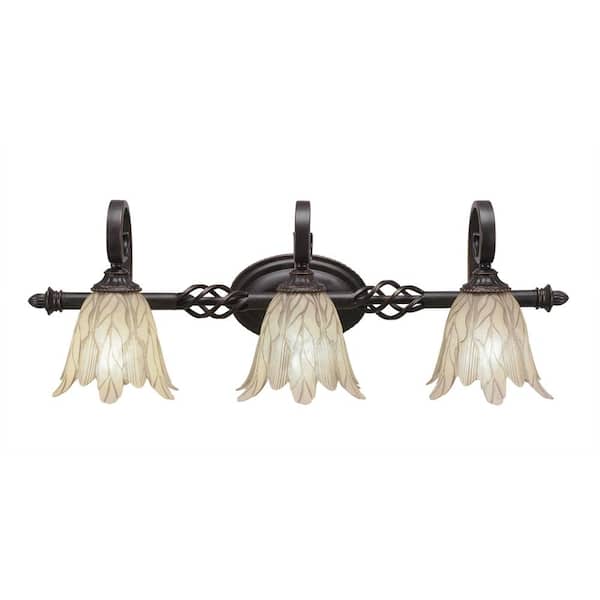 Unbranded Bridgewater 29.75 in. 3-Light Dark Granite Vanity Light