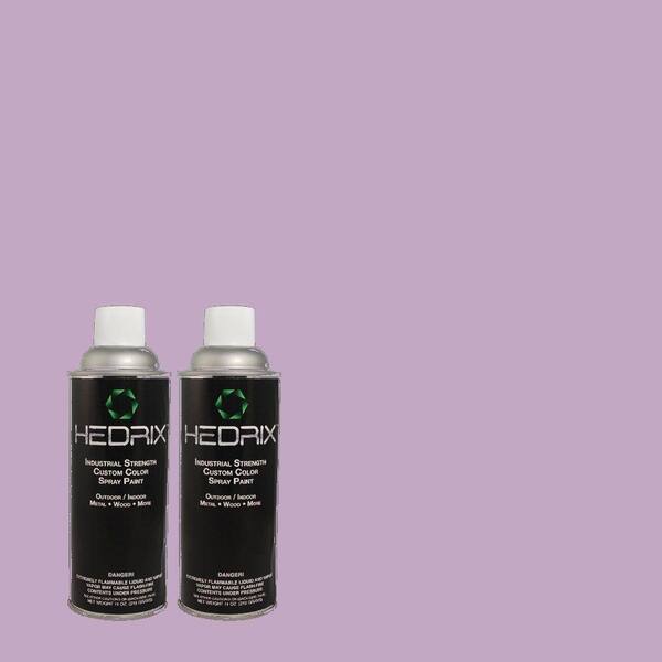 Hedrix 11 oz. Match of 650B-4 Violet Fields Gloss Custom Spray Paint (2-Pack)