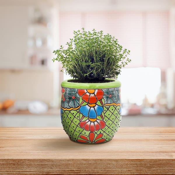 Modern Stripe Shopping Bag Ceramic Vase Flower Plant Container