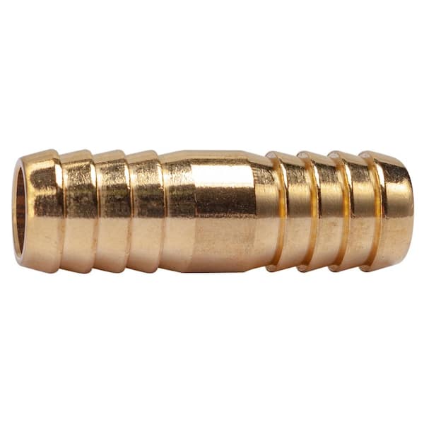 LTWFITTING 1/2 in. I.D. Brass Hose Barb Splicer Fittings (5-Pack)