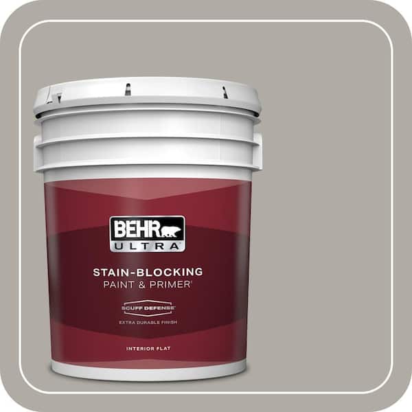 BEHR ULTRA 5 gal. Home Decorators Collection #HDC-NT-09G Stingray Gray Extra-Durable Flat Interior Paint & Primer