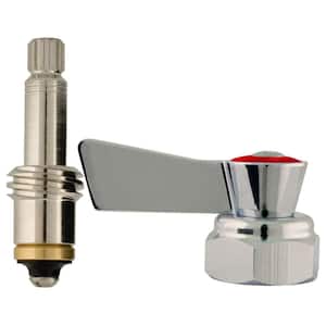 54518 Stainless Steel Faucet Stem 1/2 Right Hand (Hot) Swivel Repair Kit Assembly with Lever Handle