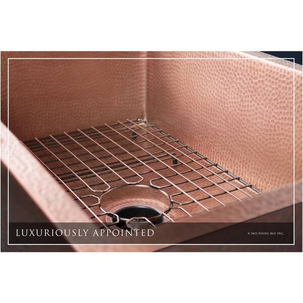 Fossil Blu Luxury 33 in. Drop in or Undermount Single Bowl 12