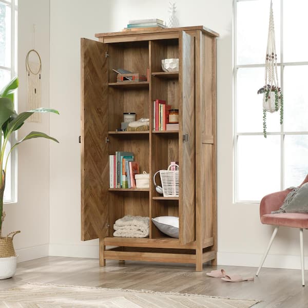SAUDER Cannery Bridge Sindoori Mango Storage Cabinet 424190 SAUDER Cannery Bridge Sindoori Mango Storage Cabinet 424190