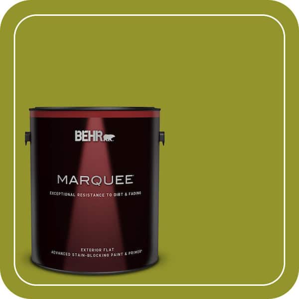 BEHR MARQUEE 1 gal. #P350-7 Lazy Lizard Flat Exterior Paint & Primer