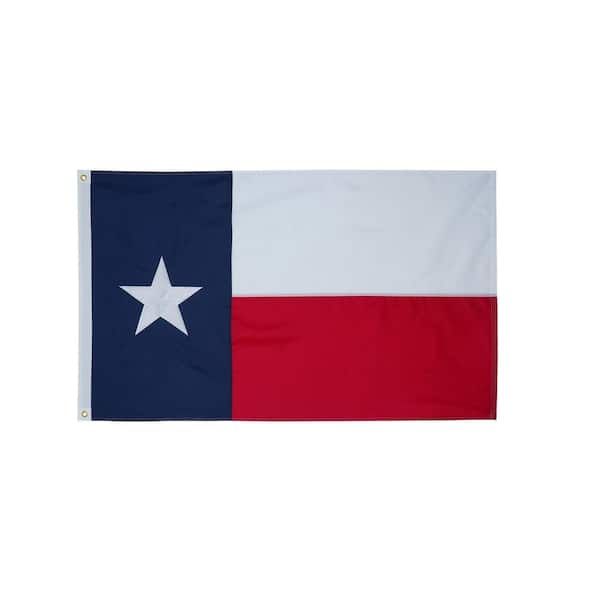 FlagStars 3 ft. x 5 ft. Nylon Texas Flag 2-Sided House Flag (1-Pack)