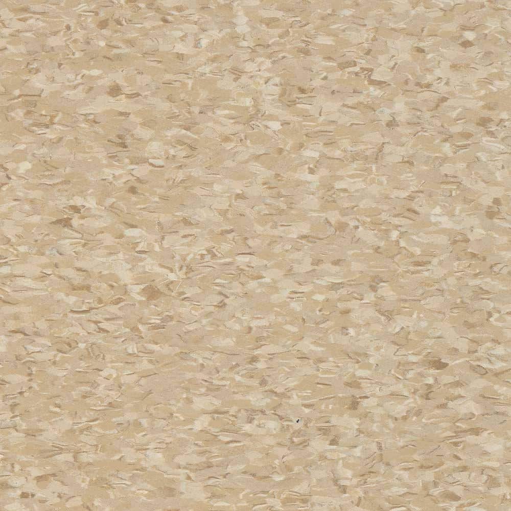Civic Square VCT 12 in. x 12 in. Stone Tan Glue Down Commercial Vinyl Tile 