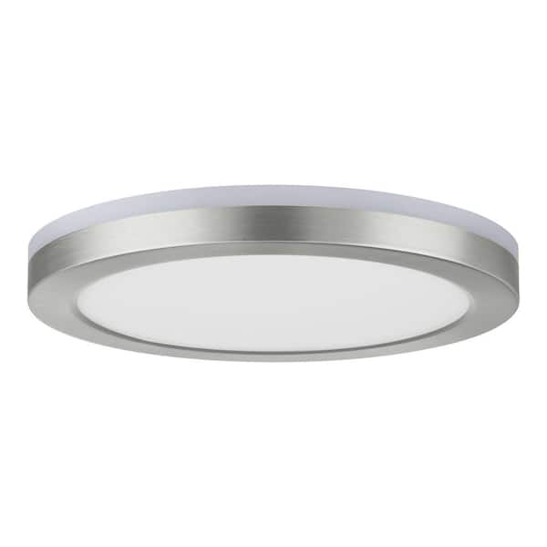 Commercial Electric 12 in. LED Flush Mount Smart CCT and RGB 