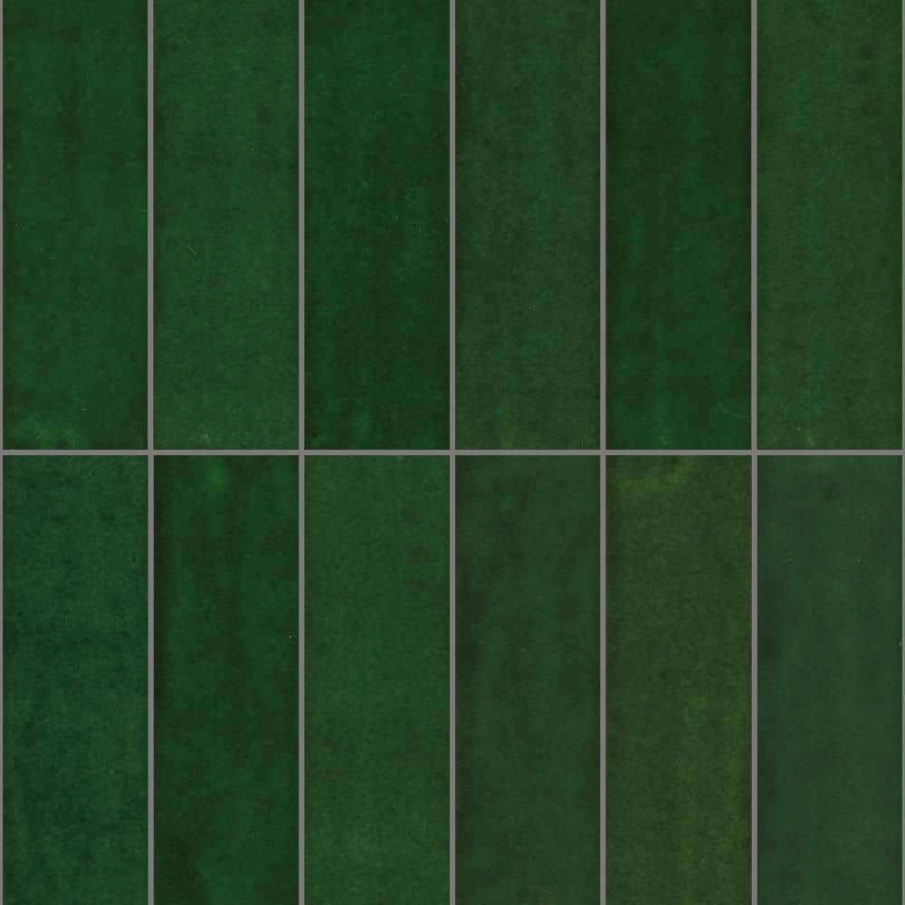 Radiance Green Goddess Glossy Glazed Ceramic Wall Tile, 2.5 in. x 8 in. (10.76 sq. ft./case) price history on PriceWatchPro