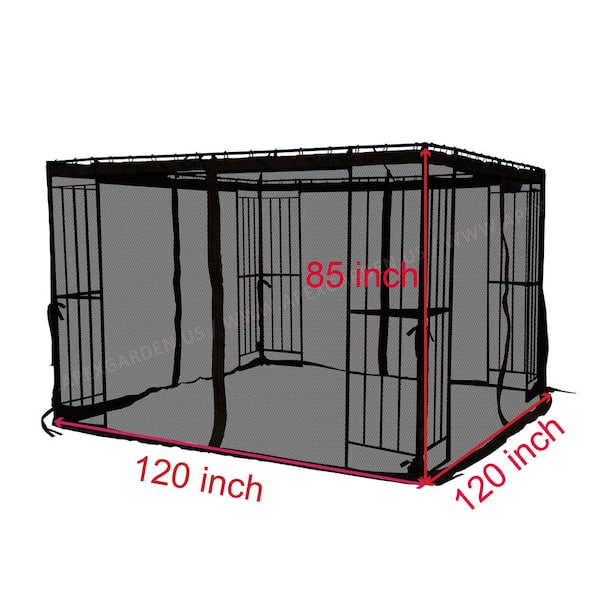 Mosquito net for top dog kennel