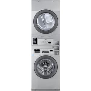 Commercial Grey Laundry Center with 3.5 cu. ft. Washer and 7 cu. ft. Electric Dryer ,Coin-Operated and Free Use