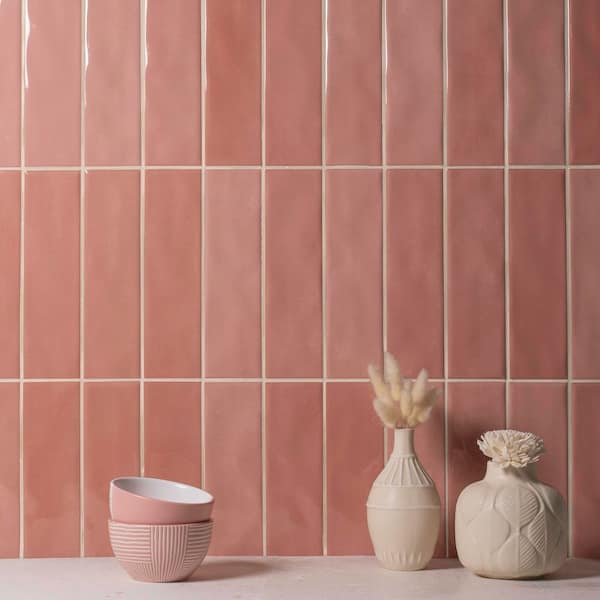 Countryside 3 in. x 10 in. Cantaloupe Gloss Ceramic Subway Wall Tile (5.6 sq. ft. / case)