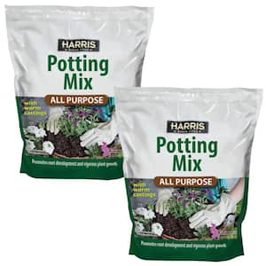 4qt. All Purpose Potting Soil Mix with Worm Castings (2-Pack)