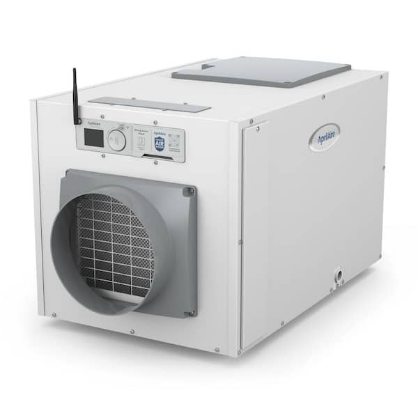 Wi-Fi 130 pt. 7,200 sq. ft. Bucketless Dehumidifier in. Gray for Crawl Spaces, Basements, Whole Houses