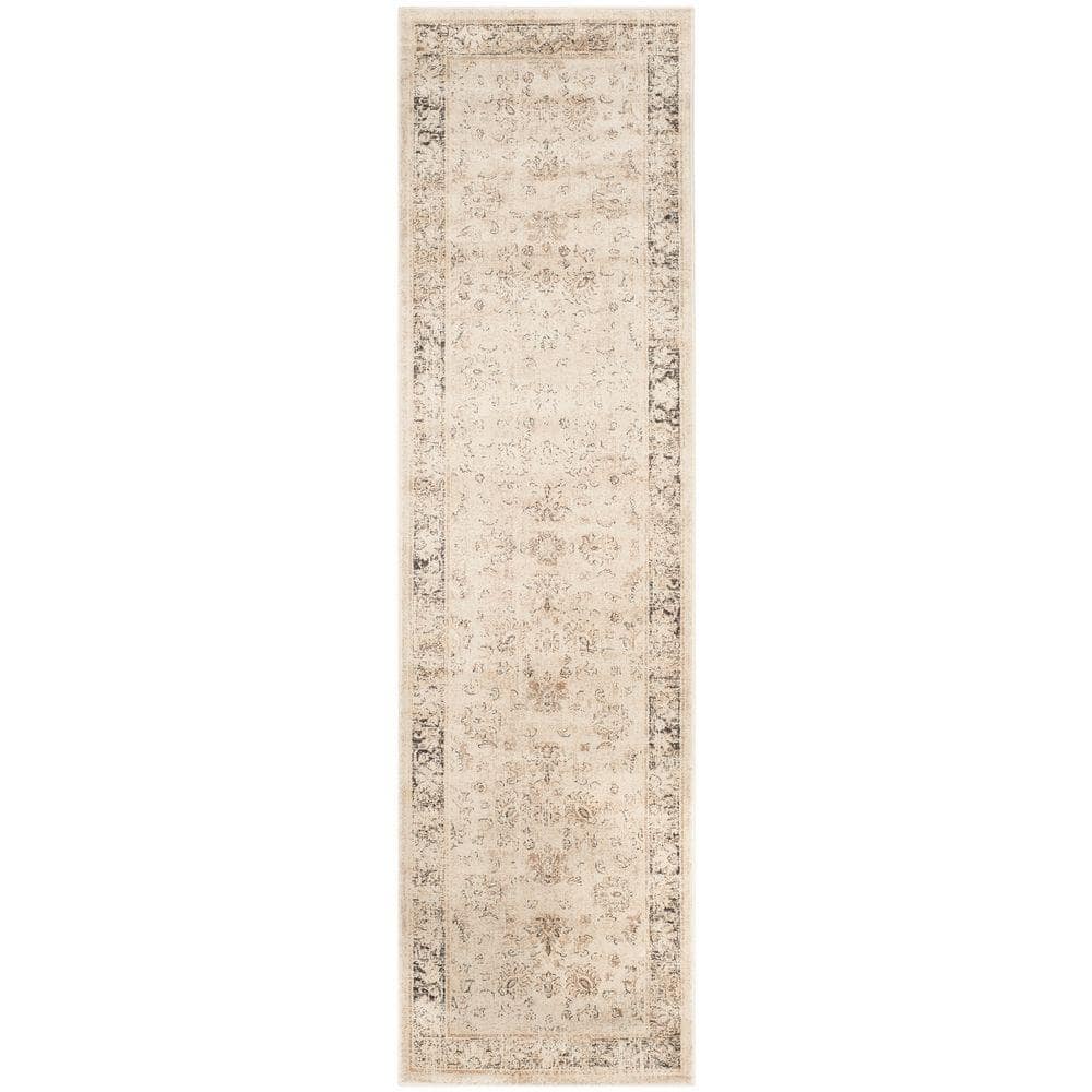 SAFAVIEH Vintage Stone 2 ft. x 8 ft. Distressed Border Runner Rug ...