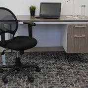 Black Mesh Back and Fabric Seat Adjustable Arms Pneumatic Lift Task Chair