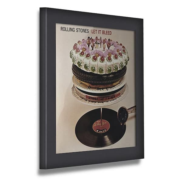 Pinnacle 1-Opening 12 in. x 12 in. Black Vinyl Record Picture Frame