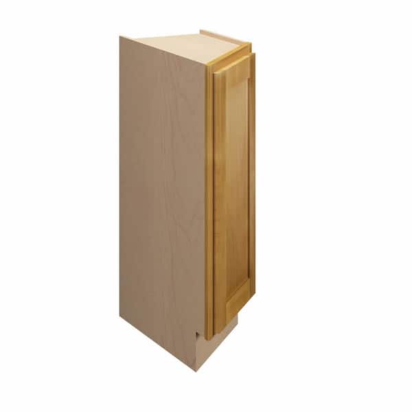 Aberdeen Recessed 12 in. W x 34.5 in. H x 24 in. D in Caramel Plywood Assembled Transitional-Right Corner Standard