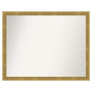 Angled Gold 43.25 in. x 34.25 in. Custom Non-Beveled Matte Wood Framed Bathroom Vanity Wall Mirror