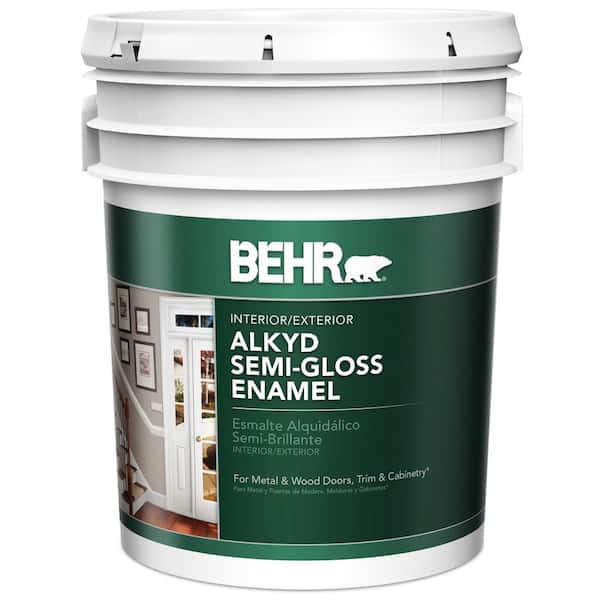 BEHR 5 gal. Deep Base Urethane Alkyd Semi-Gloss Enamel Interior/Exterior Paint