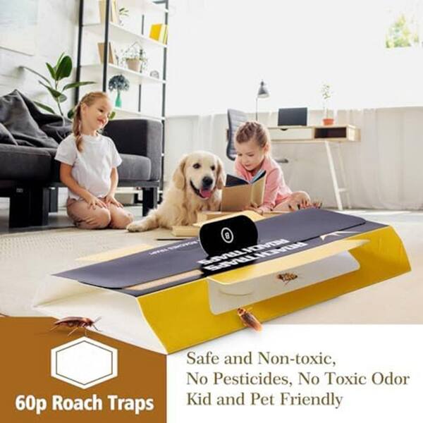 N/A Indoor Child and Pets Safe Glue Cockroach Trap Eco-Friendly