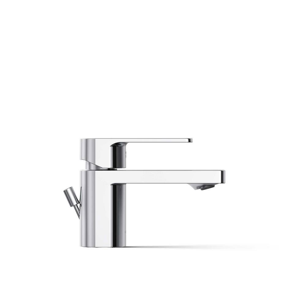 Parallel Polished Chrome Single Hole Bathroom Faucet