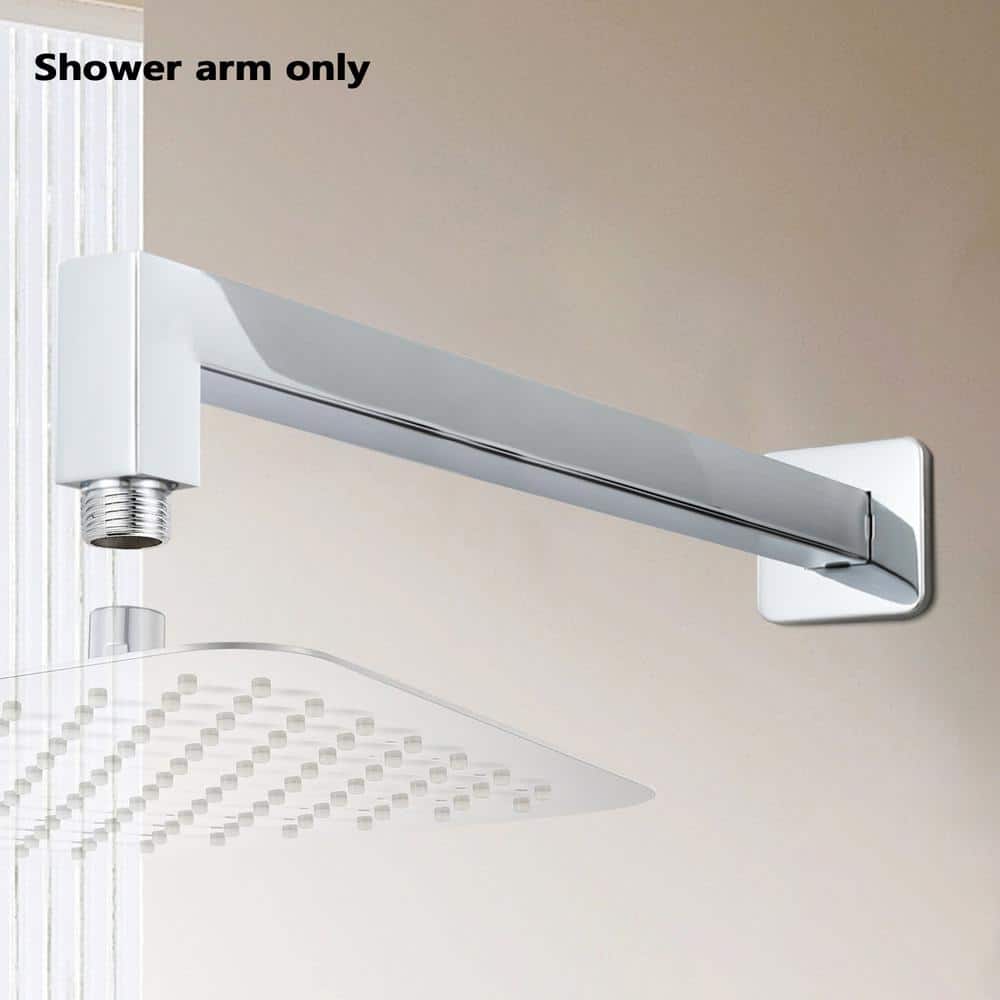 15" Chrome Ceiling Mount Brass Shower Arm