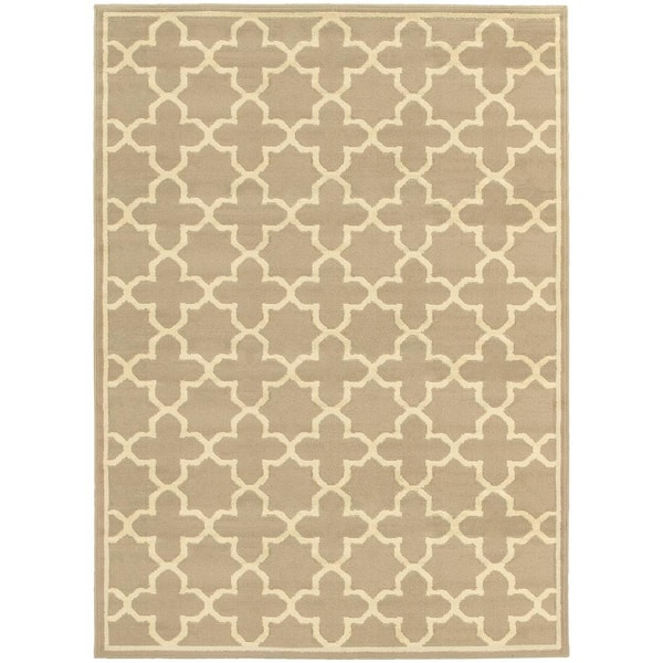 Home Decorators Collection Darlington Tan Doormat 3 ft. x 5 ft. Area Rug