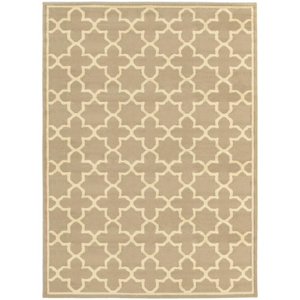 Home Decorators Collection Darlington Tan  Doormat 3 ft. x 5 ft. Area Rug