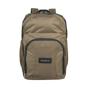 18 in. Chestnut Industrial Grade Nailhead Nylon Pro Backpack 33 L Capacity