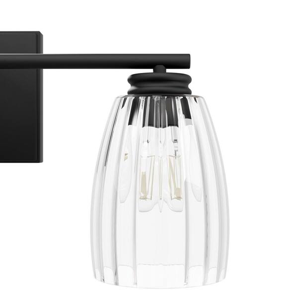 Hunter Fan Company - Hunter Rossmoor 20.5 in. 3-Light Matte Black Vanity Light