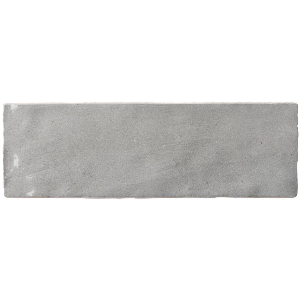 Kingston Gray 3x8 Glossy Ceramic Wall Tile for Kitchen and Bathroom